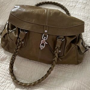 Francesco Biasia Olive Green Shoulder Bag